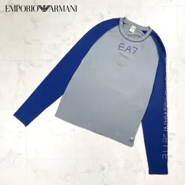 엠포리오 아르마니 래글런 티셔츠 블루 사이즈 XL*HD1155
