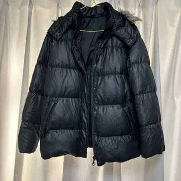 UNIQLO 블랙 다운 자켓 XL