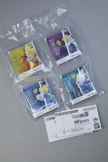 드래곤볼 S.H.Figuarts 미니어처 컬렉션 4종 세트