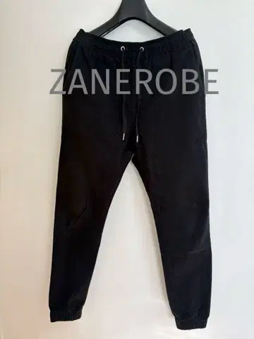 ZANEROBE 블랙 조거 팬츠