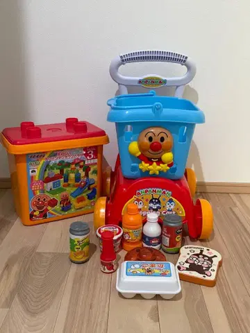 호빵맨 쇼핑 카트 완구 세트 블록