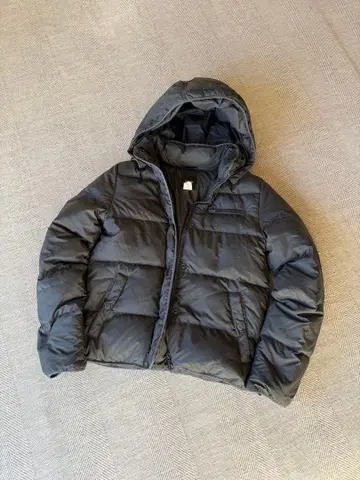 J.CREW 다운 자켓 그레이 짧은 기장 드로 코드