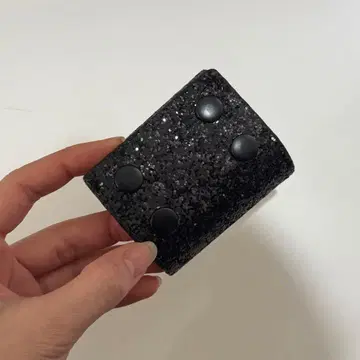 ZUCCA 블랙 글리터 팔찌