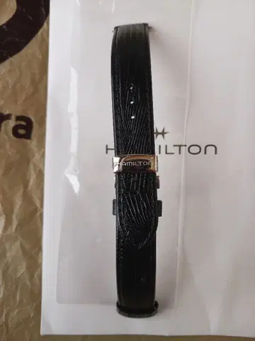 해밀턴 가죽 벨트 벤츄라 17mm 미사용 카프 스트랩