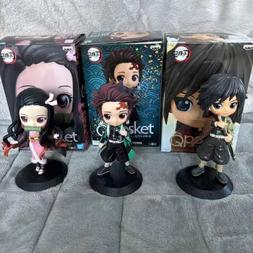 탄지로 네즈코 젠이츠 Qposket 피규어 3체 세트