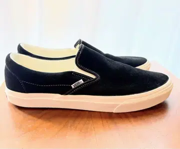 VANS 블랙 스웨이드 슬립온 스니커즈 30cm