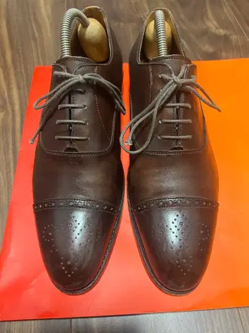 브라운 캡토 드레스 신발