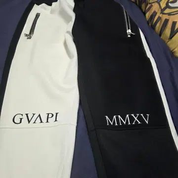 GVAPI MMXV 조거 팬츠 화이트/블랙 M