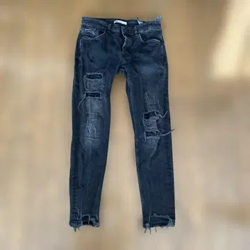 ZARA 데미지 가공 데님 32