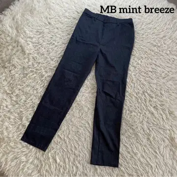 민트브리즈 MB 캐주얼 팬츠 슬랙스 팬츠 LL 네이비 밴딩 스트레이트