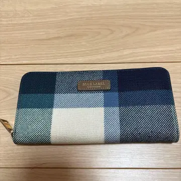 BLUE LABEL 체크 무늬 장지갑