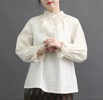 peu pres 프릴 카라 블라우스