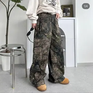 sedacle 카모 패턴 와이드 팬츠