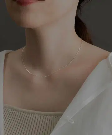 SMELLY so' slim chain necklace 목걸이
