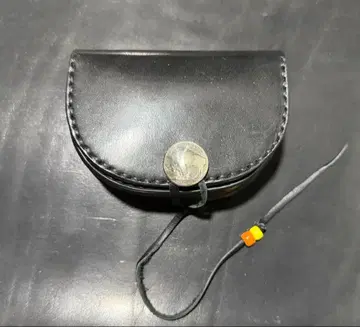 새들 레더 원형 코인 케이스 미니 지갑 콘초 미니 지갑 고로즈