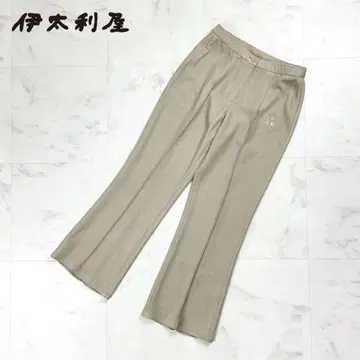 이타리야 큐빅 세미 와이드 팬츠 베이지 사이즈 5*HD487