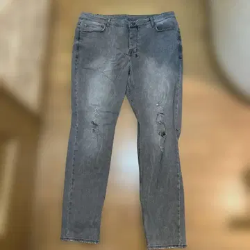 무료배송! ksubi 데미지 가공 그레이 데님 팬츠 40