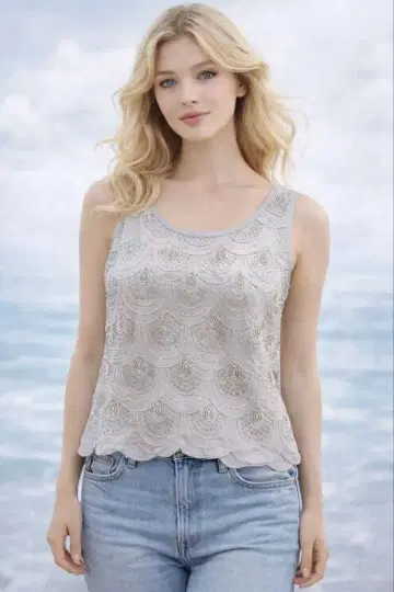 LagunaMoon 러그넘 문 비즈 상의 머메이드