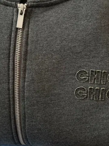 치코 더블 지퍼 후드티