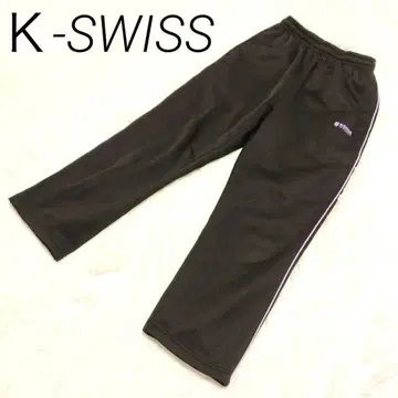 K-SWISS 블랙 폴리에스테르 저지 M 사이즈 스포츠