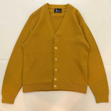 ARENA 아크릴 가디건 머스타드