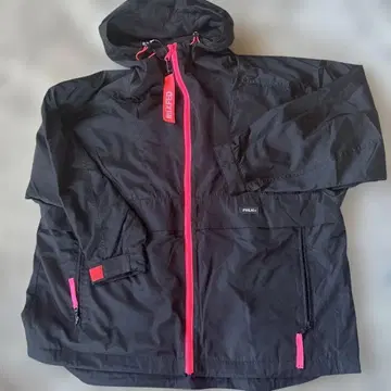 MILKFED. 후드 부착 자켓 M 사이즈 블랙/핑크