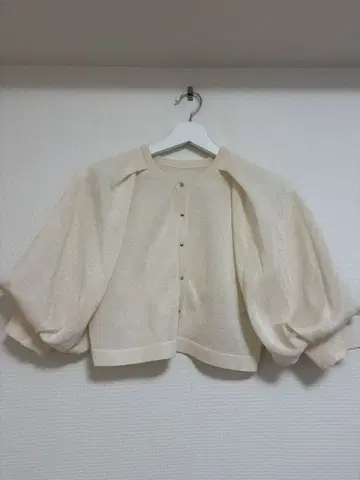 [새상품급] [FURFUR] 벌룬 슬리브 가디건 아이보리