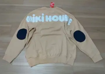 새상품 미키하우스 WEB 한정판 백 로고 트레이닝복 (성인용) 베이지