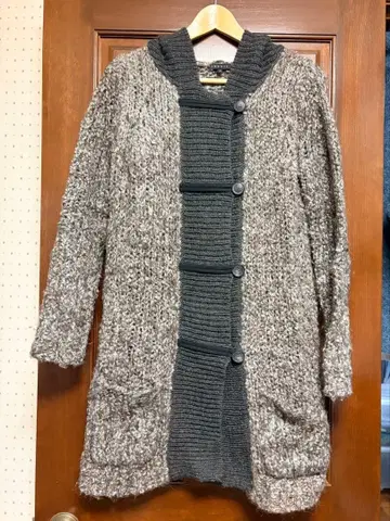 띠어리 롱 니트 가디건