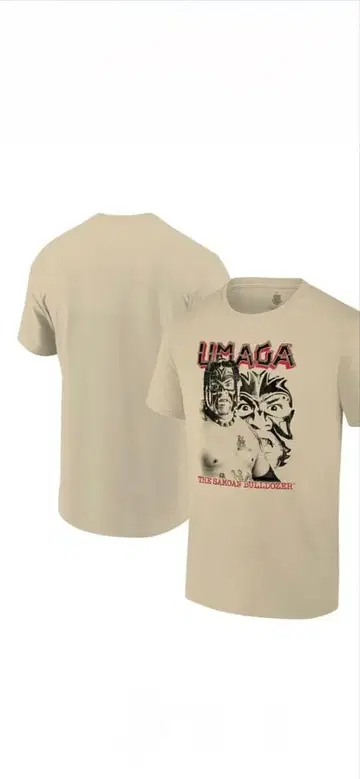 M 사이즈 WWE 프로레슬링 T셔츠 우마가 브래드라인 자말