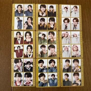 Snow Man 스노우맨 tv 가이드 키리누키 9장 세트