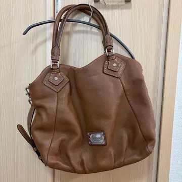 MARC JACOBS 브라운 가죽 핸드백