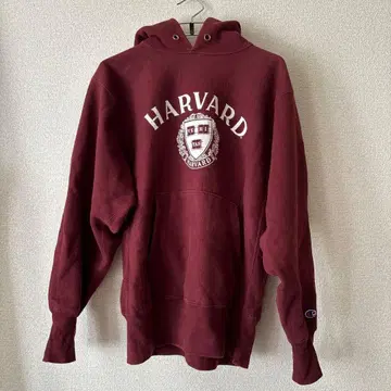 90s 리버스 위브 후드티 하버드 크림슨 L 새상품급