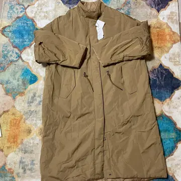 미사용 새상품 야마다야 CLOVE 베이지 리버서블 퀼팅 코트