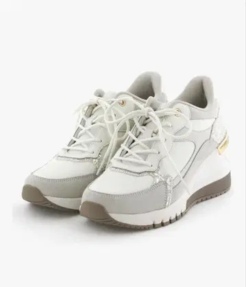 [새상품급] 히미코 슬림 레그 힐업 스니커즈 아이보리 24.5cm