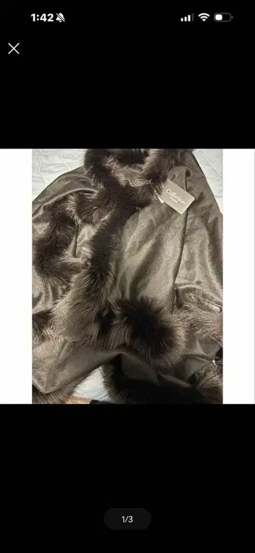 캐시미어 100% 퍼 판초