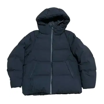 유니클로 심리스 다운 파카 블랙 S