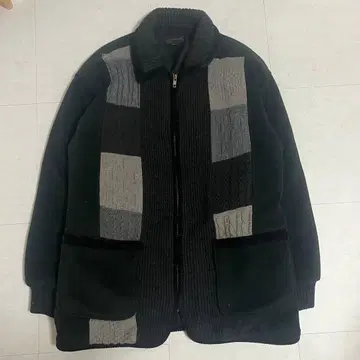 지퍼 달린 플리스풍 자켓