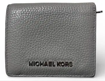 MICHAEL KORS 마이클코어스 가죽 접이식 지갑 펄 그레이