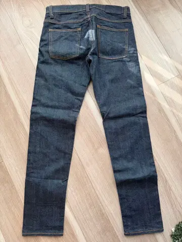 유니클로 플러스J 다크 데님 스트레이트 데님