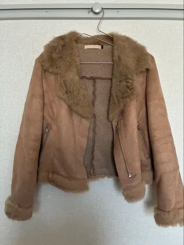 STEP CABARET 베이지 플리스 보아 자켓 M