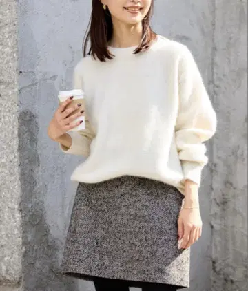 2025AW SLOBE IENA 폭스 알파카 풀오버