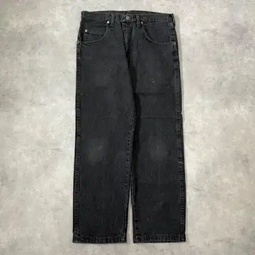 Wrangler 랭글러 W34 블랙 데님 하의 블랙 16350