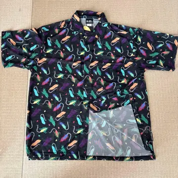 컬러풀 물고기 디자인 반팔 셔츠