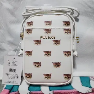 PAUL & JOE 아이보리 고양이 패턴 숄더백