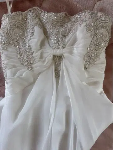 리본 튜브 카츠라 유미 웨딩 드레스 마리아 베일 포함