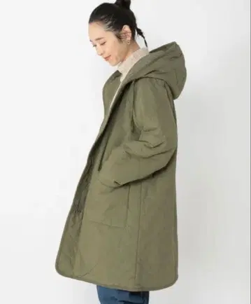 studio CLIP 퀼팅 자켓 올리브