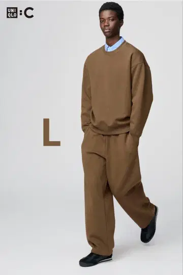 UNIQLO C 맨투맨 와이드 팬츠 L 사이즈