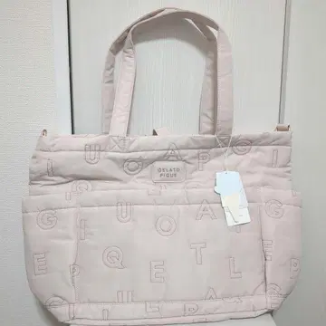 젤라또피케 알파벳 퀼팅 마더백 핑크