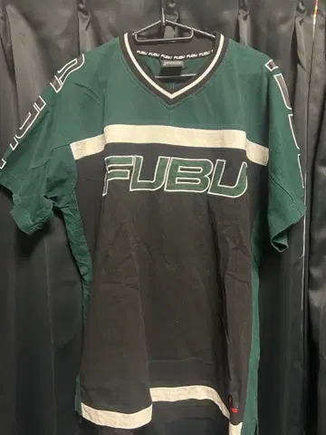 FUBU 그린 블랙 T셔츠